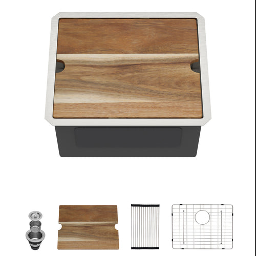 Talllor 21-inch undermount workstation laundry sink