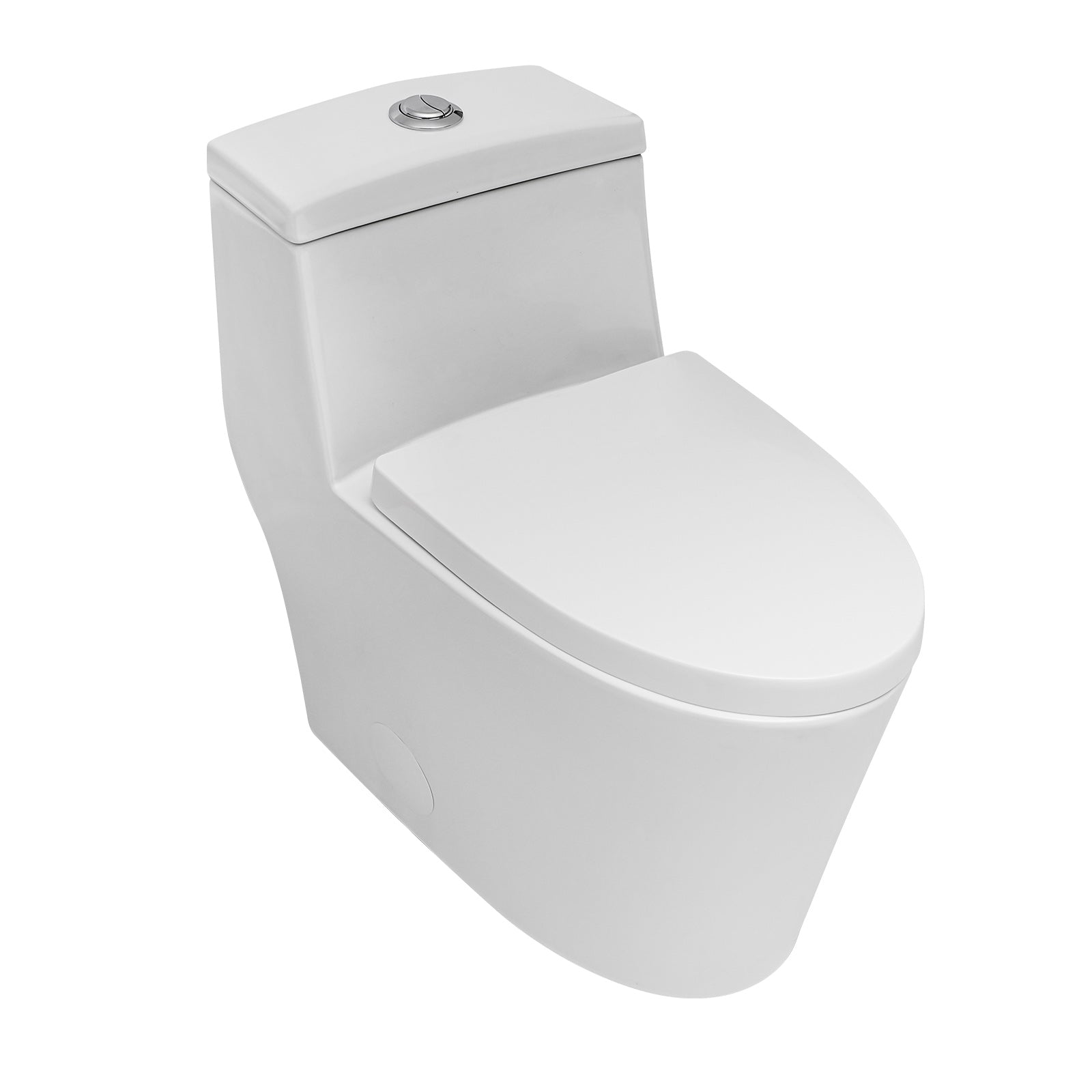 Talllor One-Piece Toilet Tempoii TLMTD-0027 Dual Flush Design ADA Height 15 3/4 Inch 1.1/1.6 GPF Soft Close Toilet Seat White 12-Inch Rough-In Toilets, 15"x28.6"x26.4"