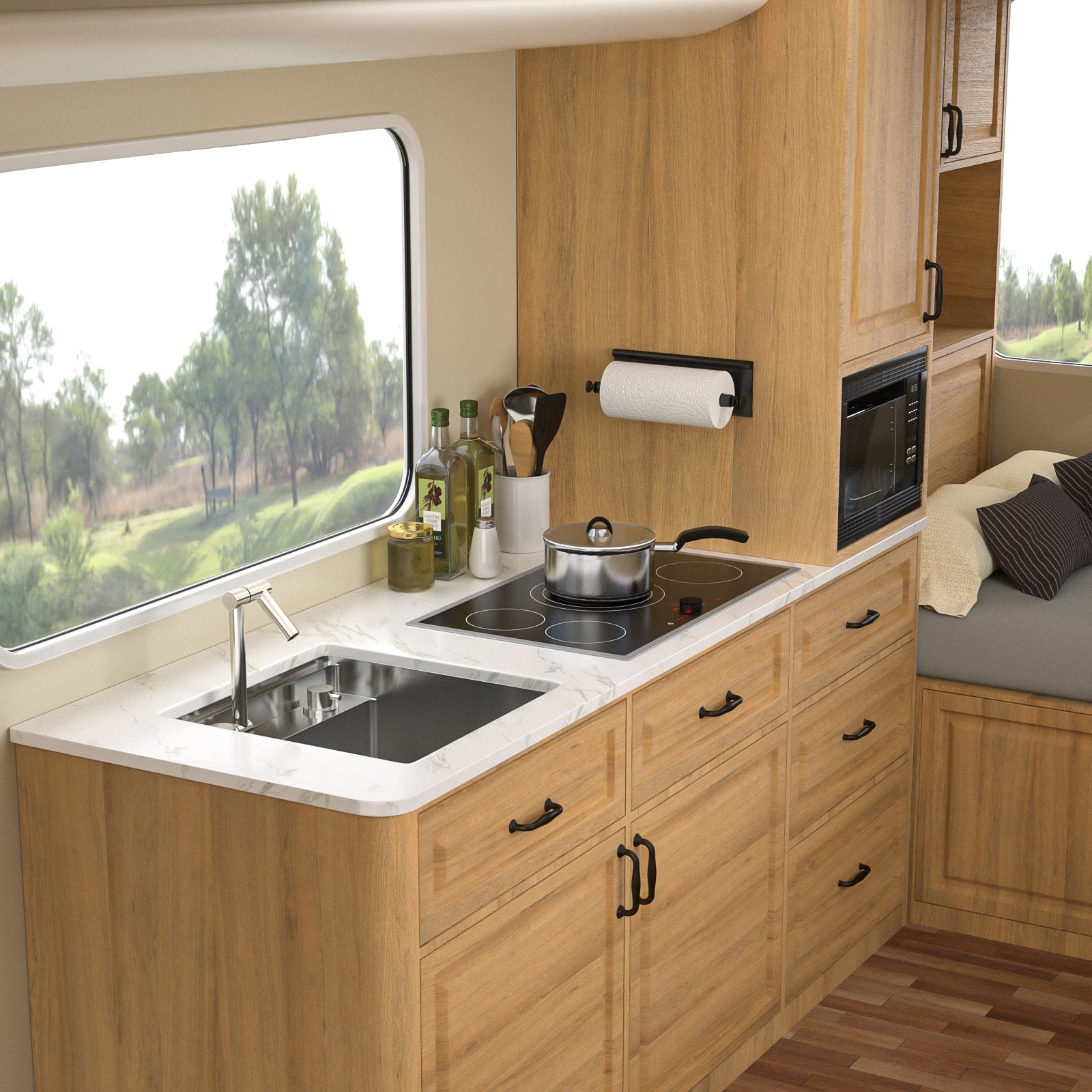 Talllor Rv Sink 18"x18"x9" Bar Sink Undermount 16 Guage Stainless Steel Single Bowl Rv Hidden Sink With Faucet Small Kitchen Sink Folding Sink For Small Space,TLRV-0037