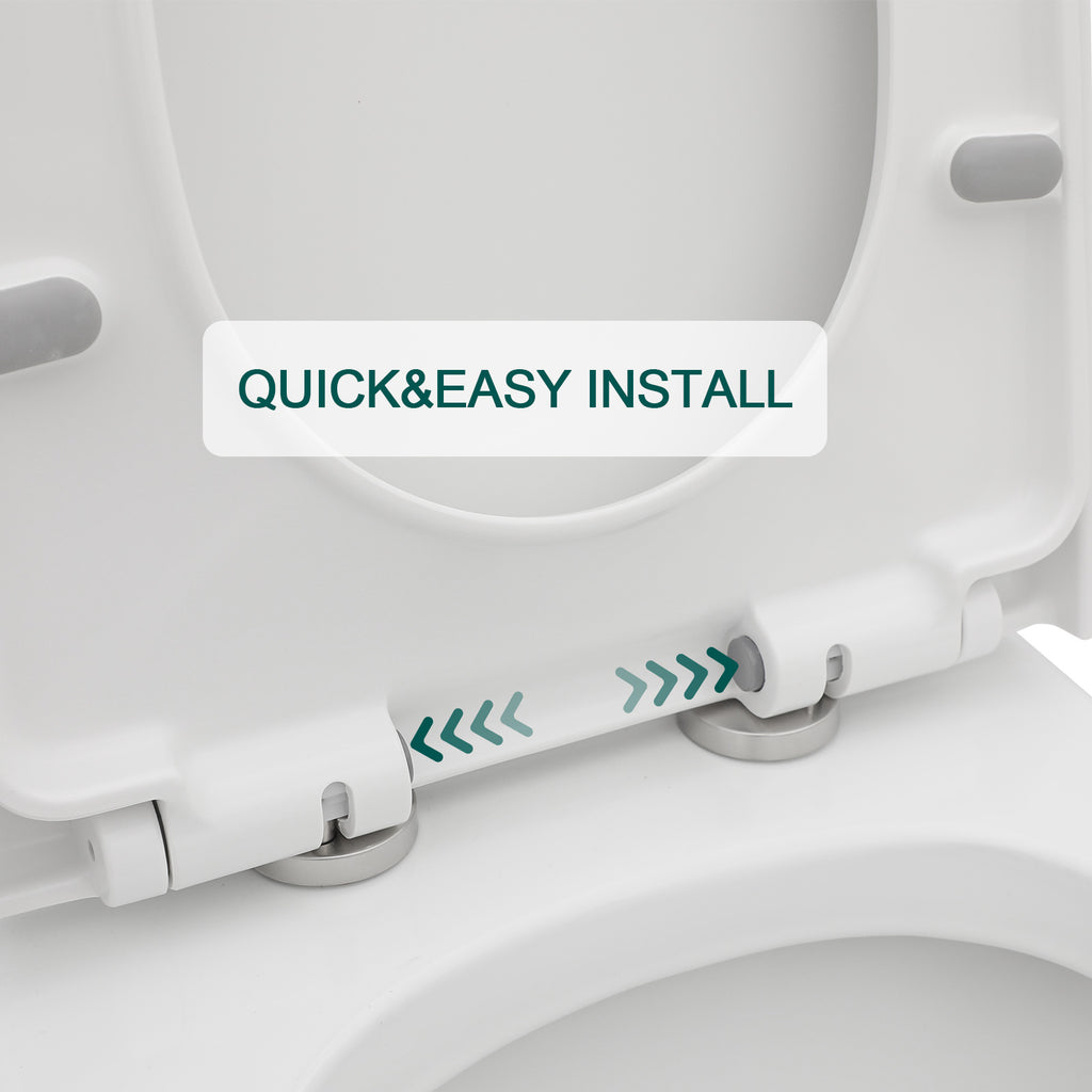 Talllor Side Lever One-Piece Toilet Tempoii TLMTC-0016 Comfort ADA Height 17 3/10 Inch Efficient Single Flush 1.28 GPF Quiet Soft Close Toilet Seat 12-Inch Rough-In Sleek White Toilets,15.6"x28"x28"