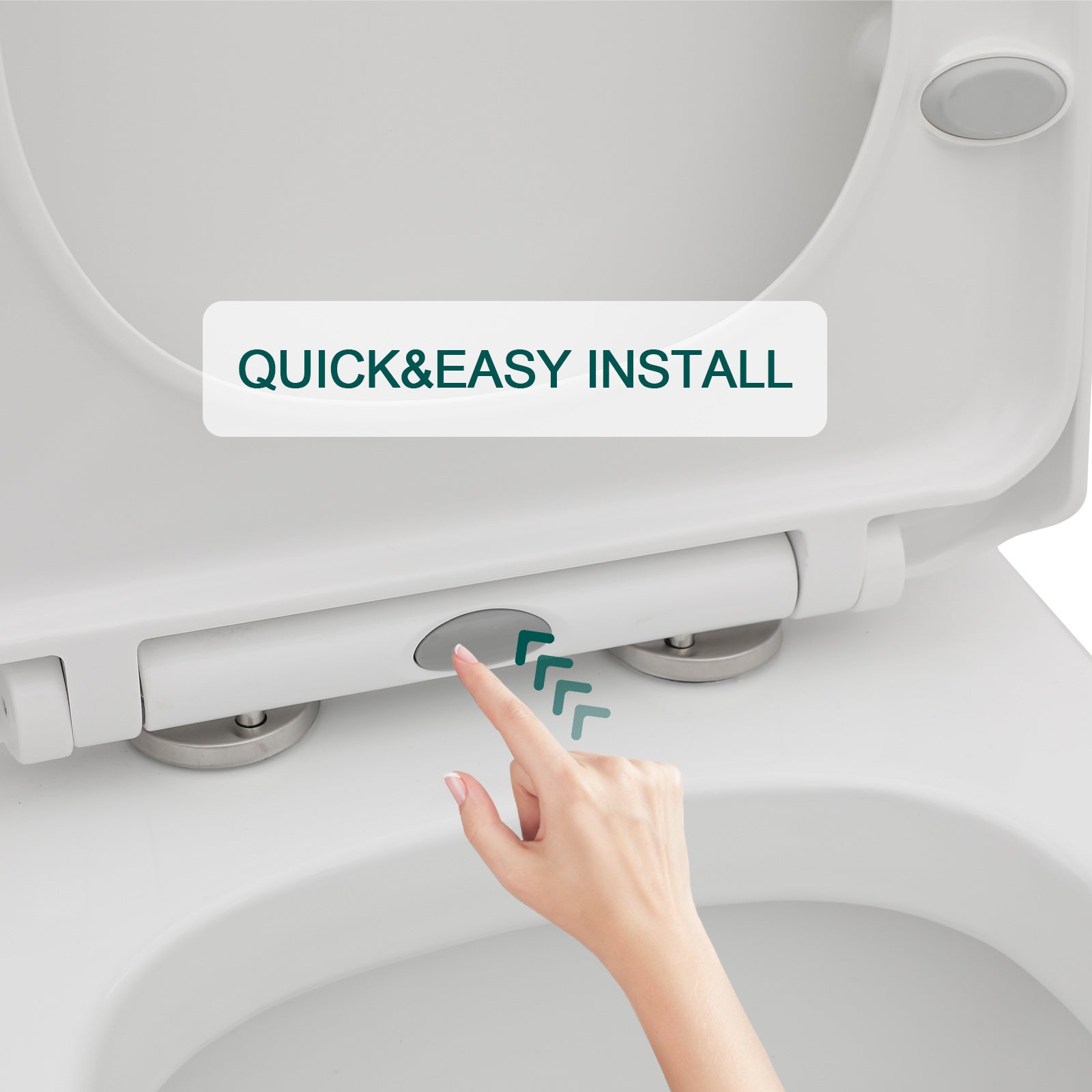 Talllor Side Lever One-Piece Toilet Tempoii TLMTC-0020 Comfort ADA Height 17 1/2 Inches Efficient Single Flush 1.28 GPF Quiet Soft Close Toilet Seat 12-Inch Rough-In White Toilets, 14"x27.2"x30.5"